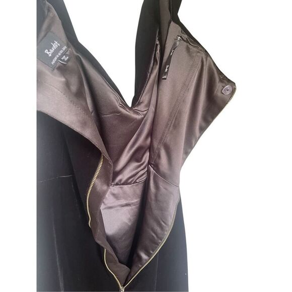 Bardot Sweetheart Neck Off Shoulder Velvet Black Dress Black Size 10/ L Formal - Picture 4 of 9